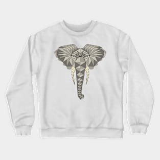 geometric elephant Crewneck Sweatshirt